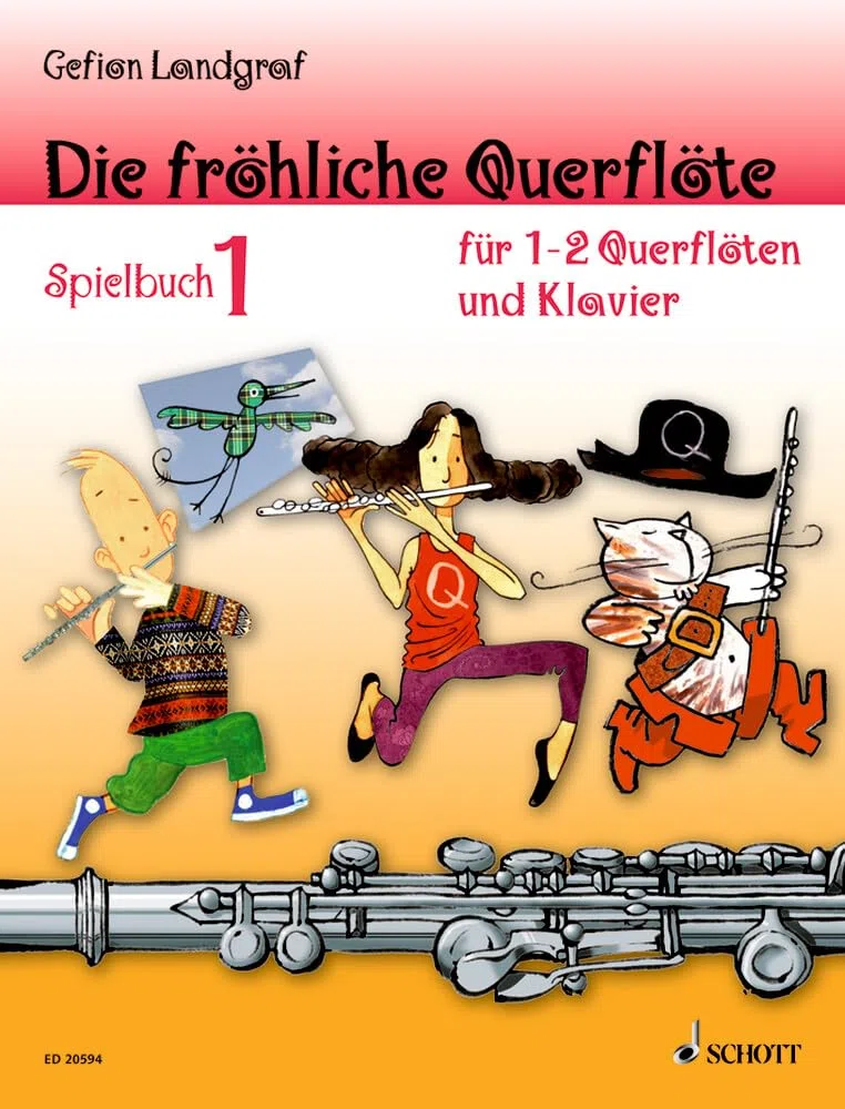Die frohliche querflote: Spielbuch 1. 2 Flöten oder Flöte und Klavier. Spielbuch.