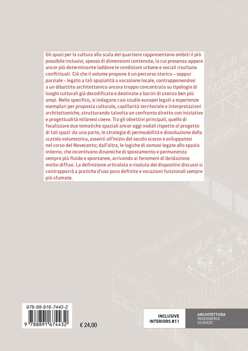 Spazi di prossimità per la cultura. Esperienze europee tra relazioni urbane e progetto di interni