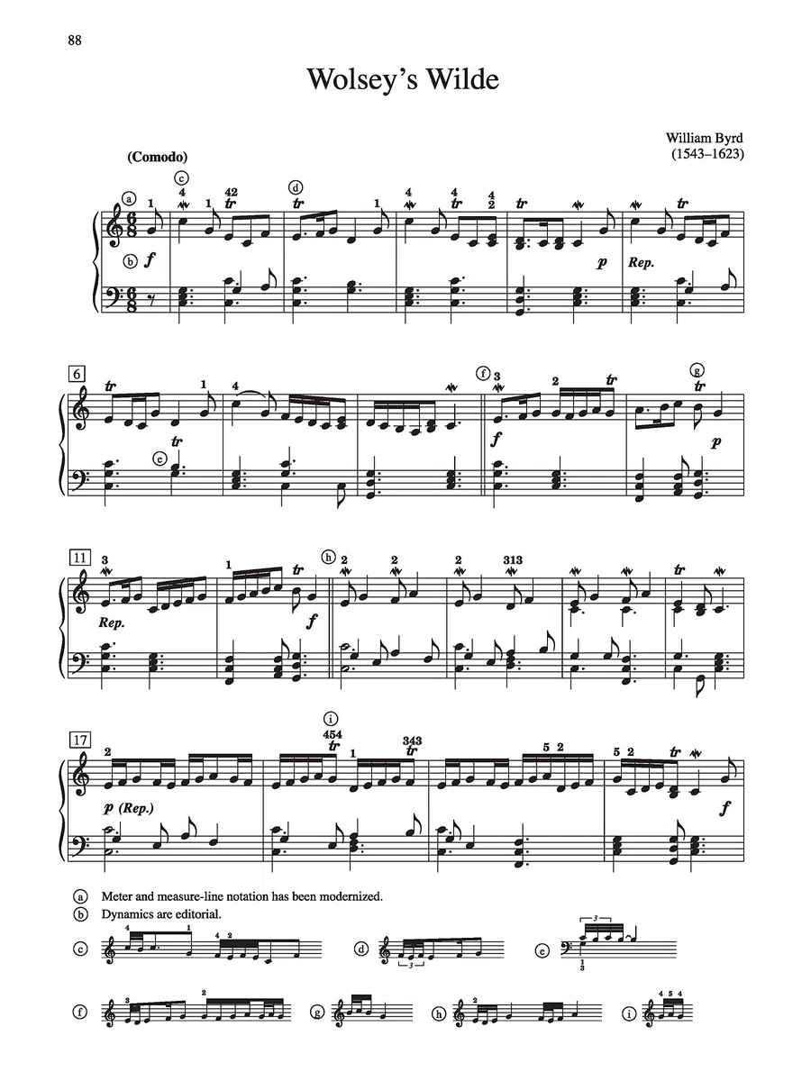 Anthology of Baroque Keyboard Music: Late Intermediate to Early Advanced Works by 42 Composers