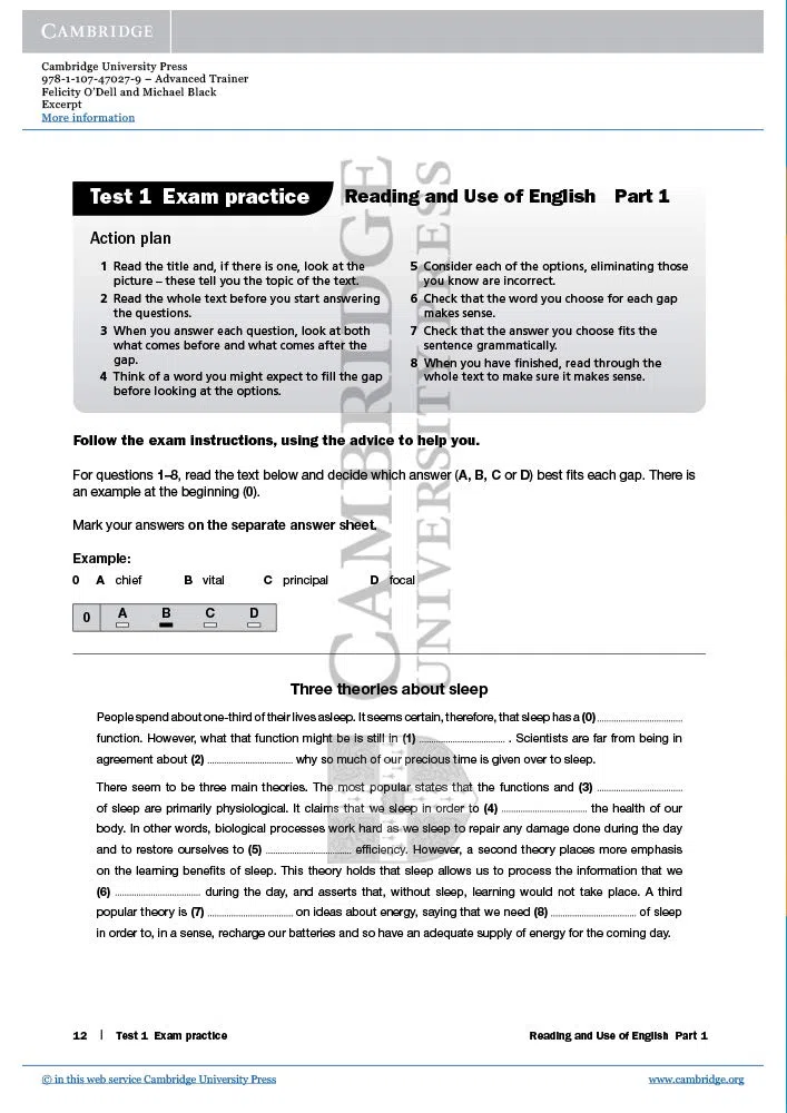 Advanced Trainer Six Practice Tests with Answers [Lingua inglese]
