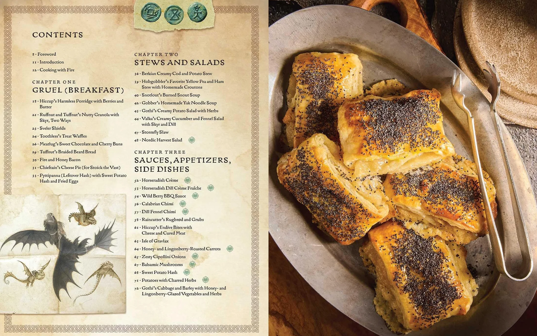 DreamWorks Dragons: Recipes from the Isle of Berk [Official Cookbook] : A Book of Feasts, Drinks, Desserts . . . and Dragons