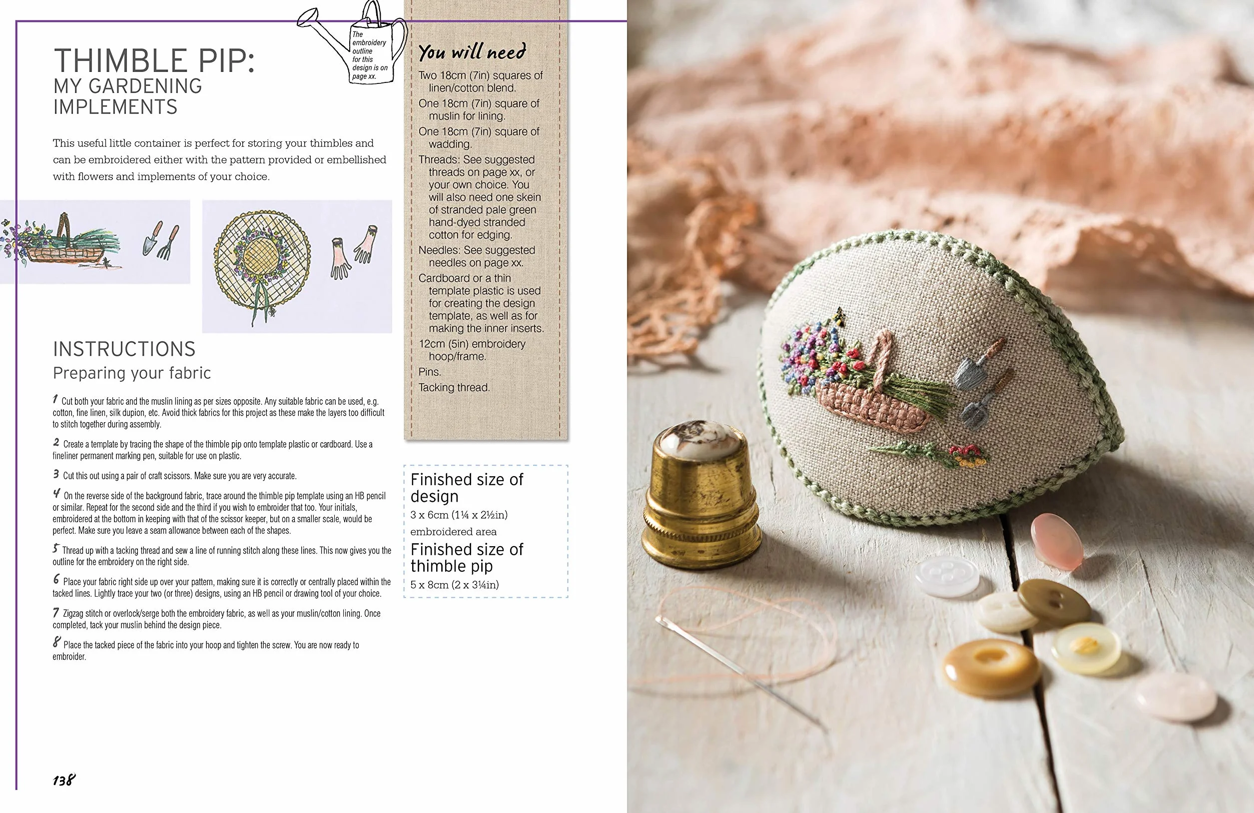 Embroidered Country Gardens: Create Beautiful Hand-Stitched Floral Designs Inspired by Nature