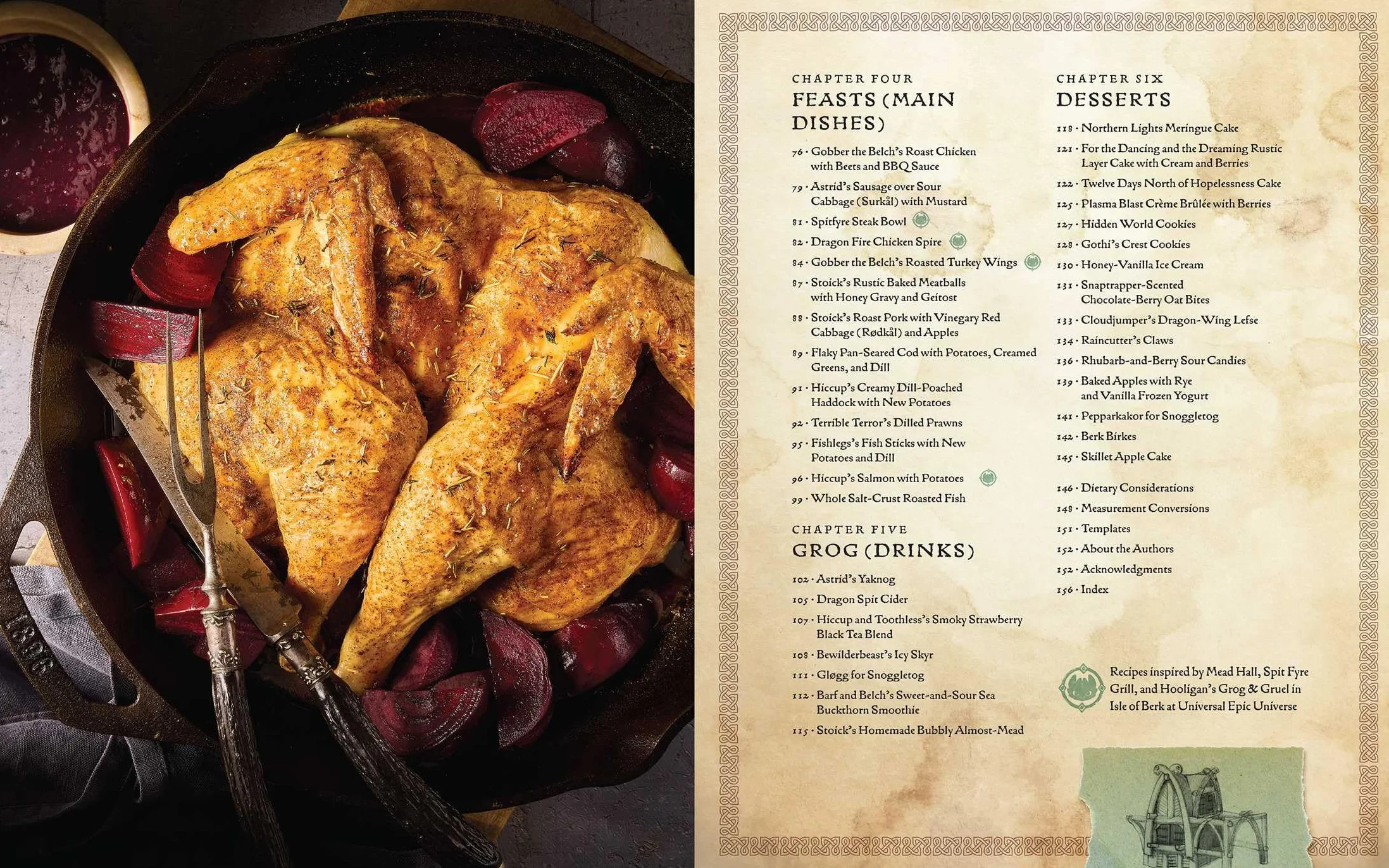 DreamWorks Dragons: Recipes from the Isle of Berk [Official Cookbook] : A Book of Feasts, Drinks, Desserts . . . and Dragons
