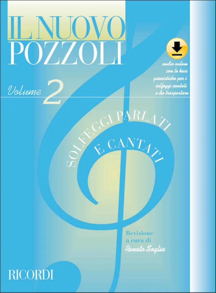 Ettore Pozzoli Il Nuovo Solfeggi Parlati e Cantati Vol. 2 | Corso di Solfeggio con CD Audio Incluso | Esercizi Ritmici, Intonazione e Lettura Musicale Avanzata | Libro per Studenti e Scuole di Musica