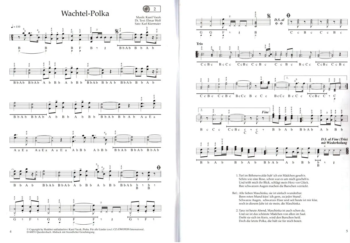 blasmusik Erfolge – 20 popolare titolo AUS Dem Gamma blasmusik arrangiati, di Karl kier Maier per steirische Armonica – con CD, manico Schrift Tabelle e colorata herzfoermiger Note KLAMMER