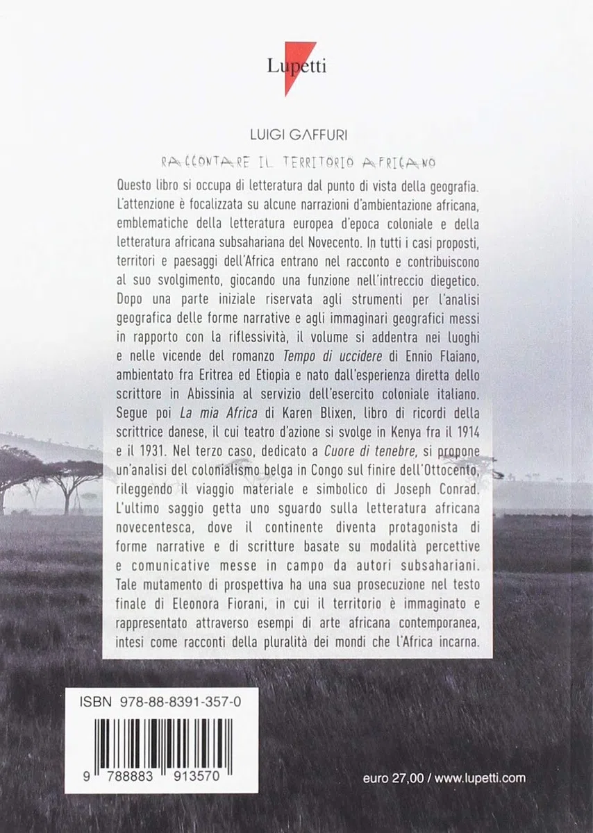 Racconto del territorio africano. Letterature per una geografia