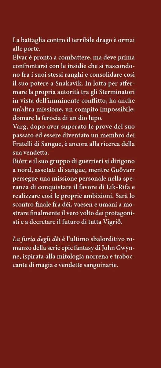 La furia degli dèi. La saga dei Fratelli di Sangue (Vol. 3)