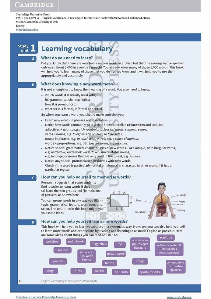 English Vocabulary in Use Upper-Intermediate Book with Answers and Enhanced eBook: Vocabulary Reference and Practice [Lingua inglese]