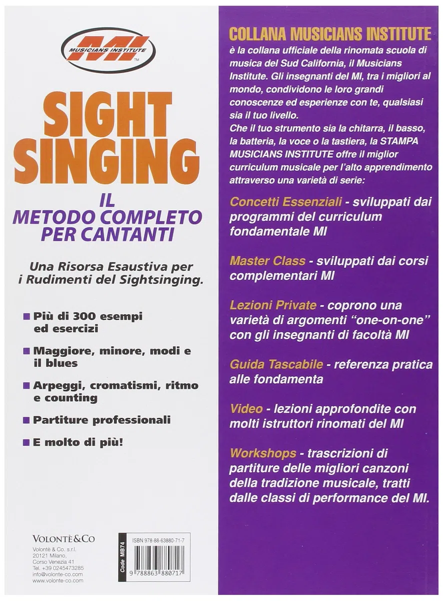 Sightsinging. Il metodo completo per cantanti
