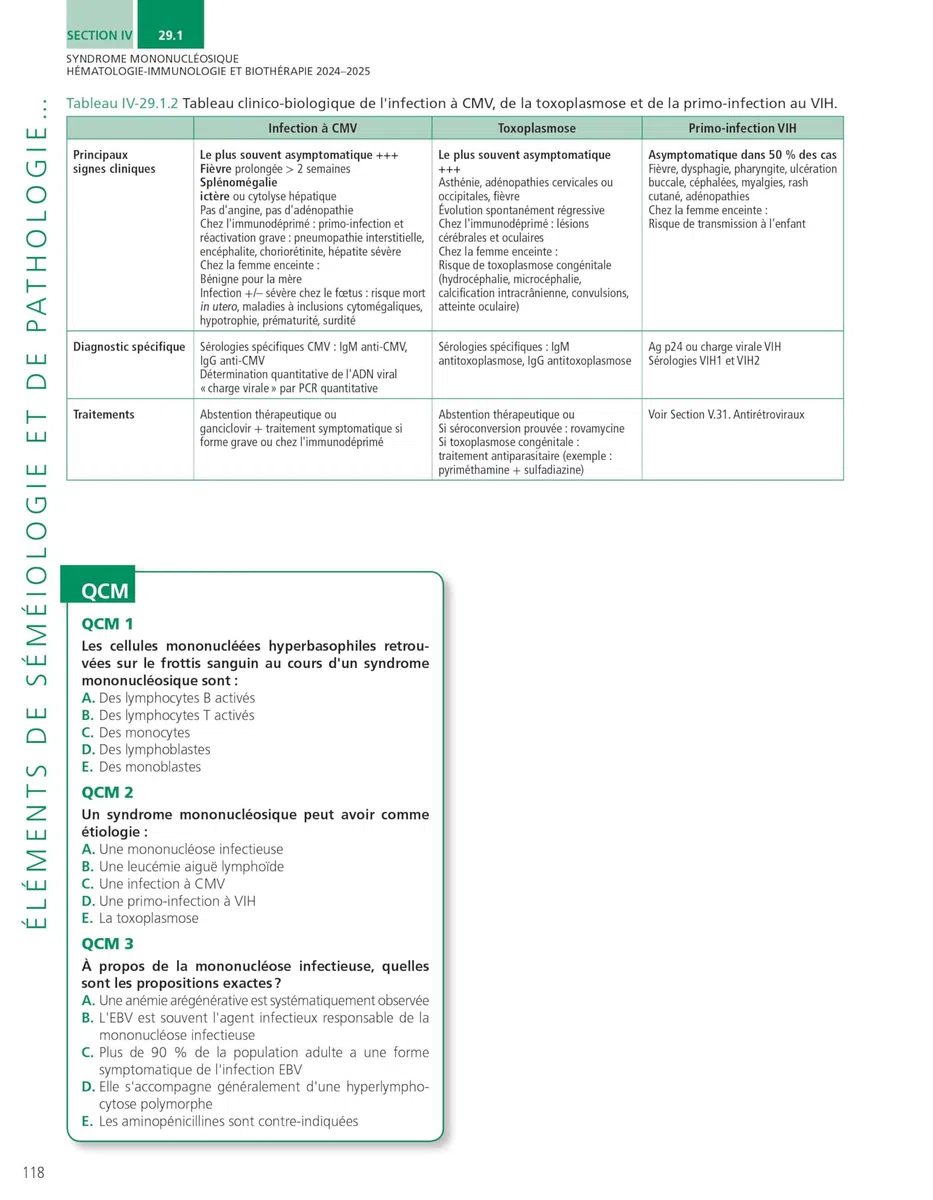 Hématologie-immunologie et biothérapie: L'enseignement en fiches