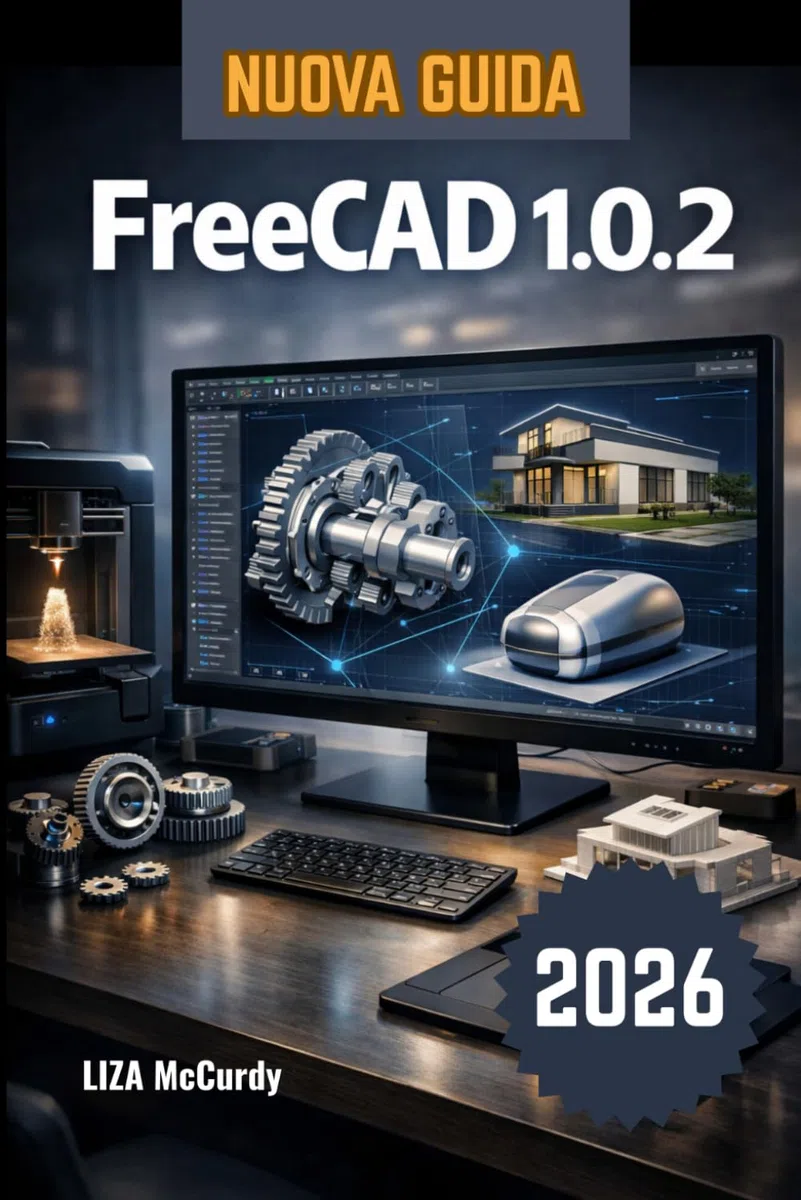 FreeCAD 1.0.2 Guida utente 2026: Come creare oggetti 3D e prodotti reali al computer: semplici passaggi, dall'idea iniziale al lavoro finito, con la ... case o qualsiasi altra cosa tu sogni
