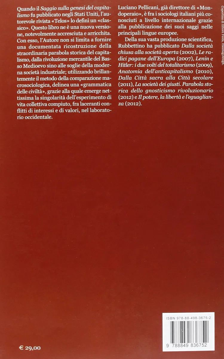 La genesi del capitalismo e le origini della modernità
