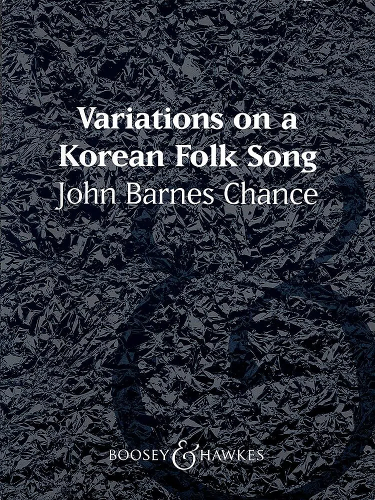 Variations on a Korean Folk Song: QMB 348. Wind band. Partition et parties.