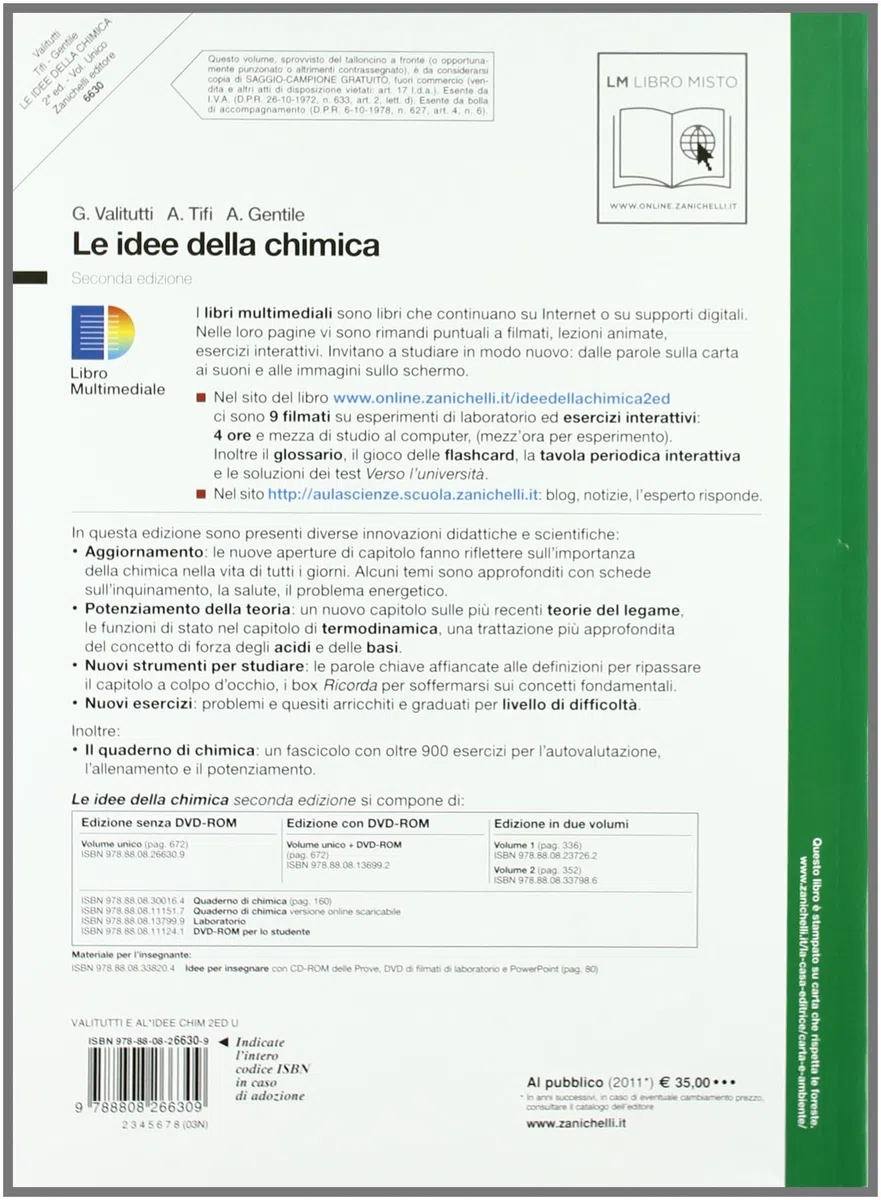Idee della chimica. Volume unico. Per le Scuole superiori. Con espansione online