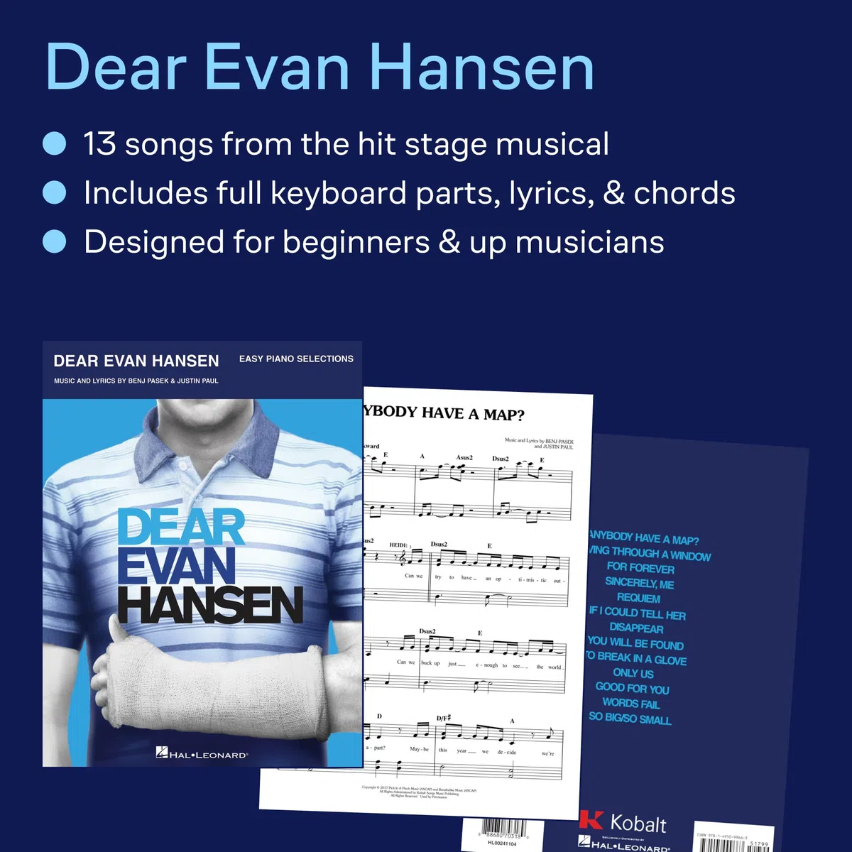 Dear Evan Hansen - Easy Piano Selections.