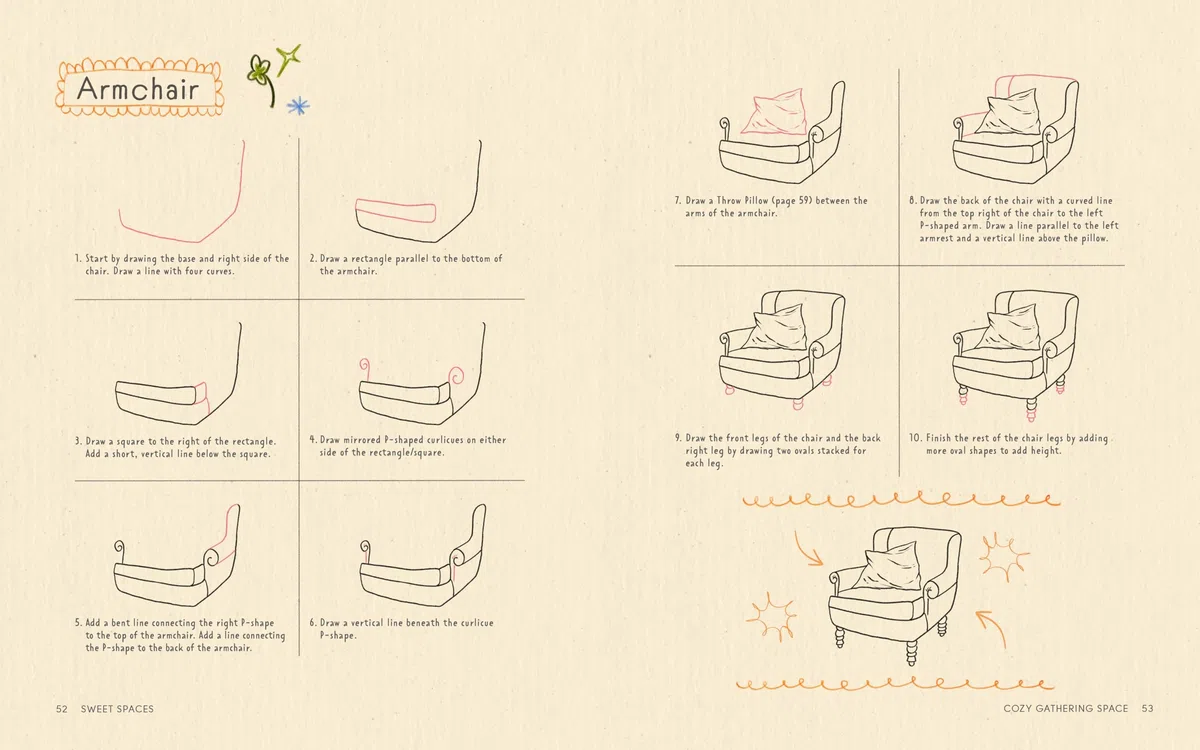 Sweet Spaces: Learn to Doodle the Coziest Corners