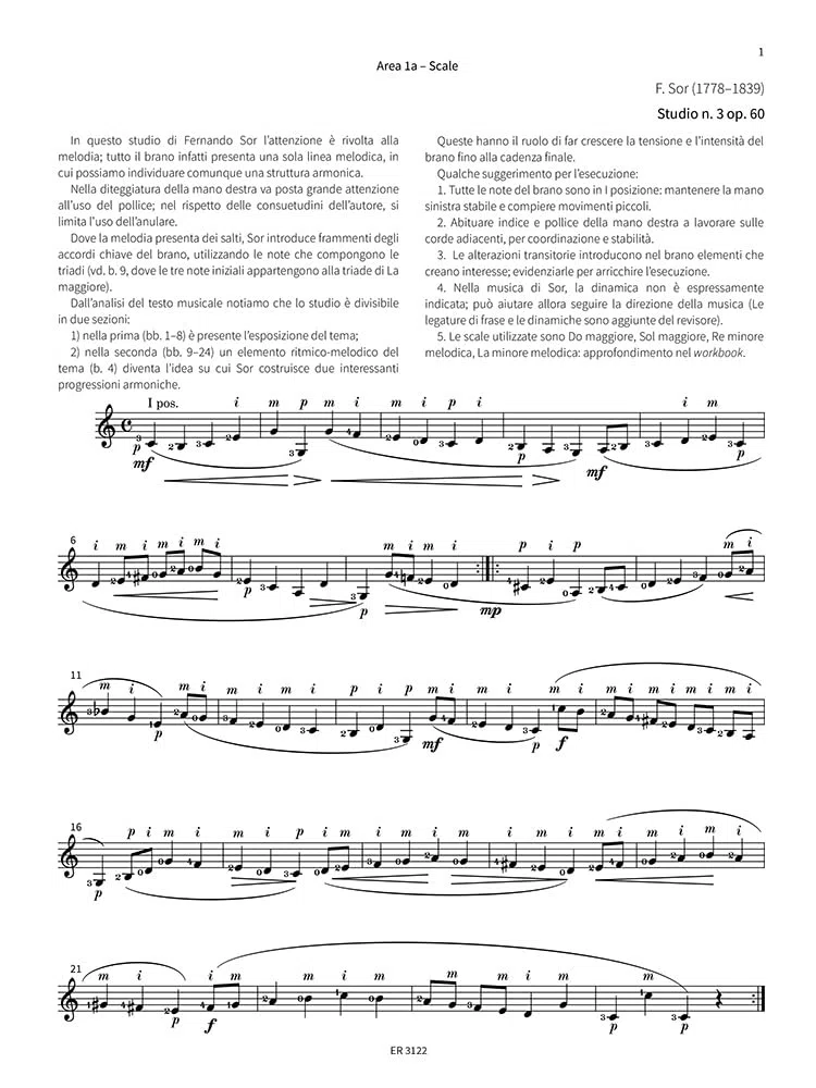 The Guitarclass vol. 1., Include Media-online | 65 studi e brani dal repertorio classico per lo sviluppo della tecnica e dell’interpretazione per chitarra, per studenti e insegnanti