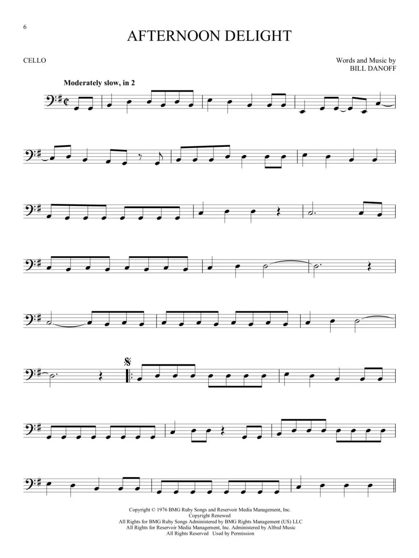 101 Popular Songs : For Cello
