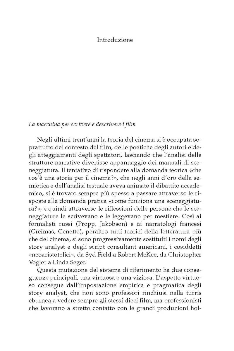 Il sistema sceneggiatura. Scrivere e descrivere i film