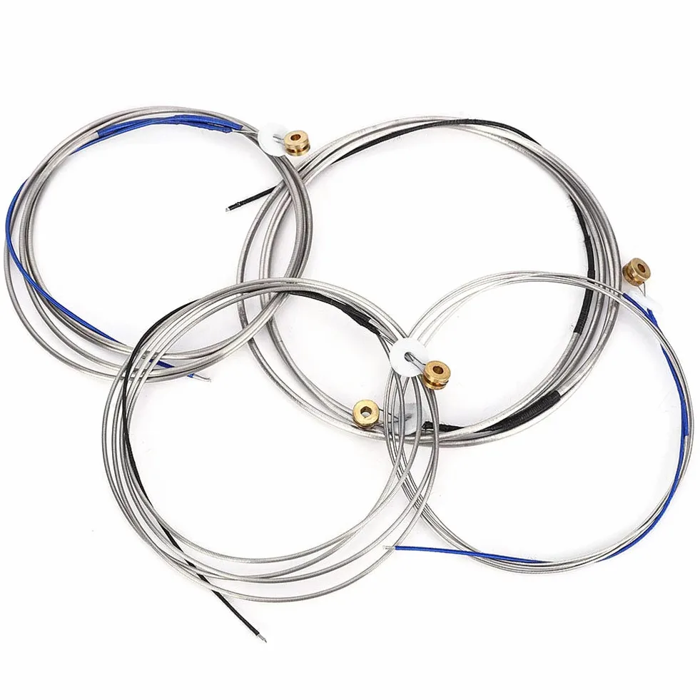 Corde per Contrabbasso, Acciaio Professionale per Suono Eccellente, Accessori Strumenti Musicali, Durevolezza e Precisione for Musicisti Professionisti, Concerti, Studi