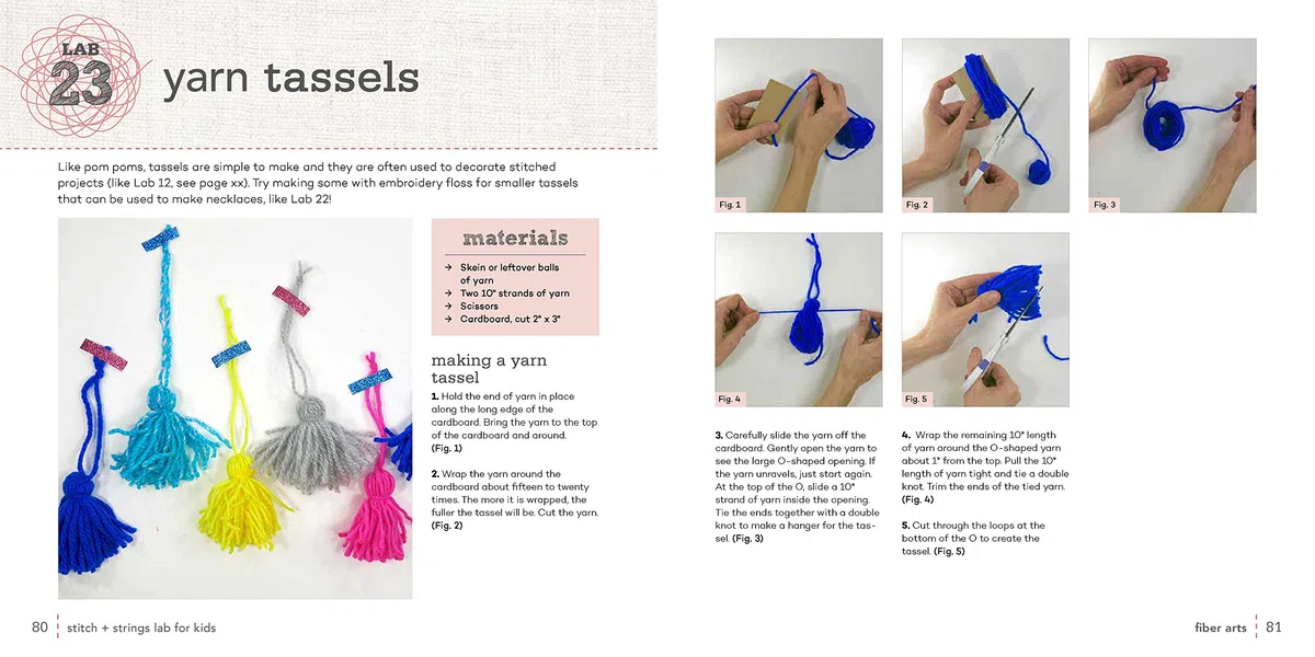 Stitch and String Lab for Kids: 40+ Creative Projects to Sew, Embroider, Weave, Wrap, and Tie (21)