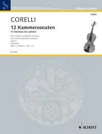 12 Chamber Sonatas: op. 4. 2 violins and basso continuo; cello (viola da gamba) ad libitum.