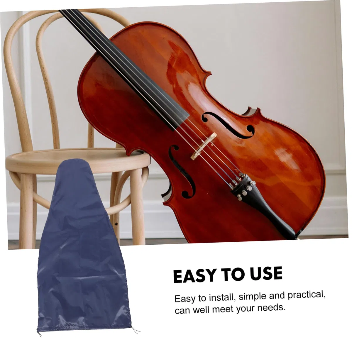 YARNOW Copertura da e per Antipolvere Blu Elegante Violoncello Facile Trasportare, Protezione Multifunzionale per Performance e Viaggio