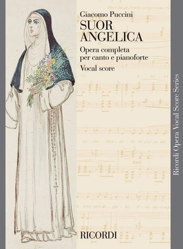 Giacomo Puccini: Suor Angelica Opera Completa per canto e pianoforte | Vocal Score | Opera classica romantica con testo cantato italiano-inglese per studio, prove e performance