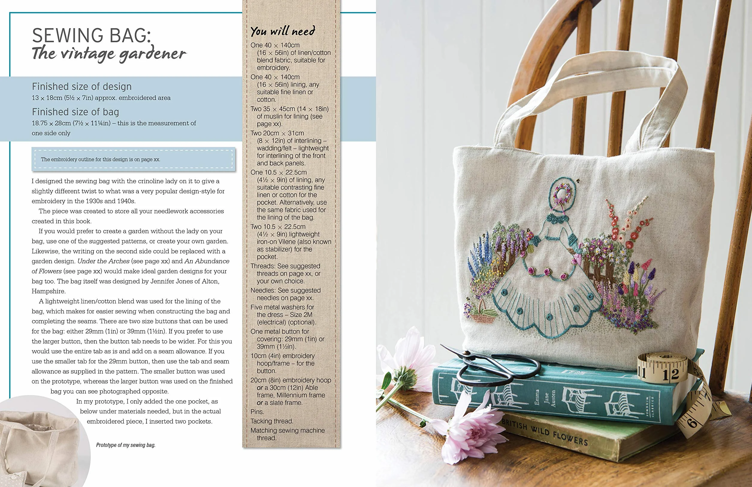 Embroidered Country Gardens: Create Beautiful Hand-Stitched Floral Designs Inspired by Nature