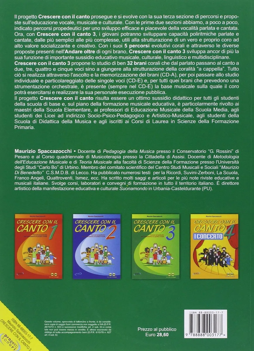Crescere con il canto. Con 2 CD Audio (Vol. 3)