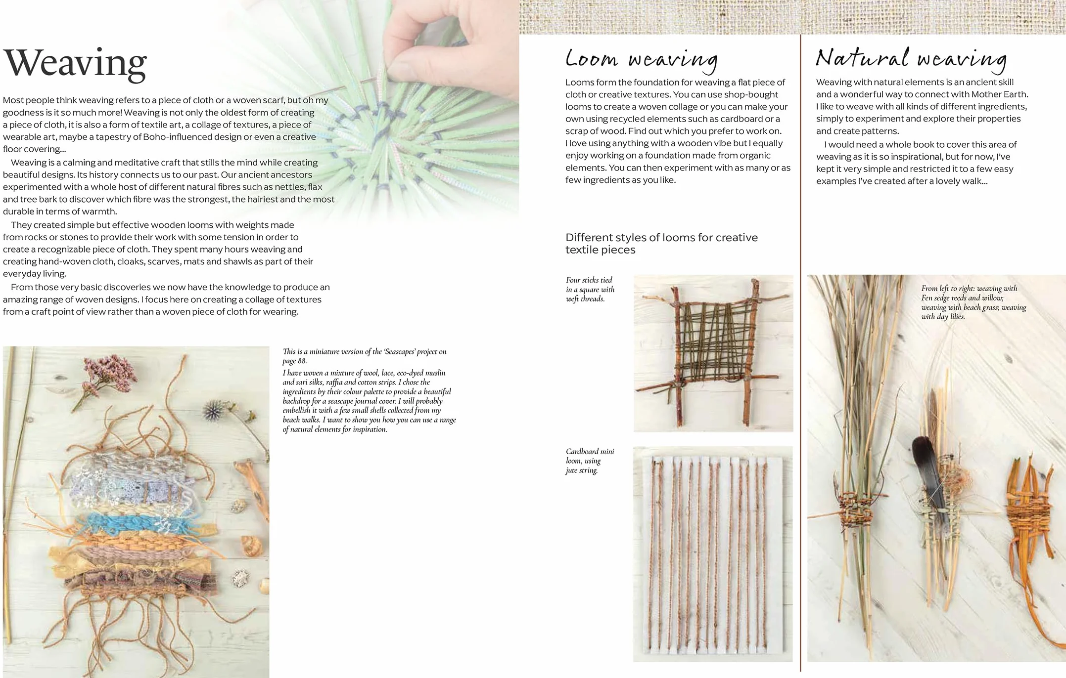 Connecting with Nature: Mindful Stitching and Textile Art Through the Seasons