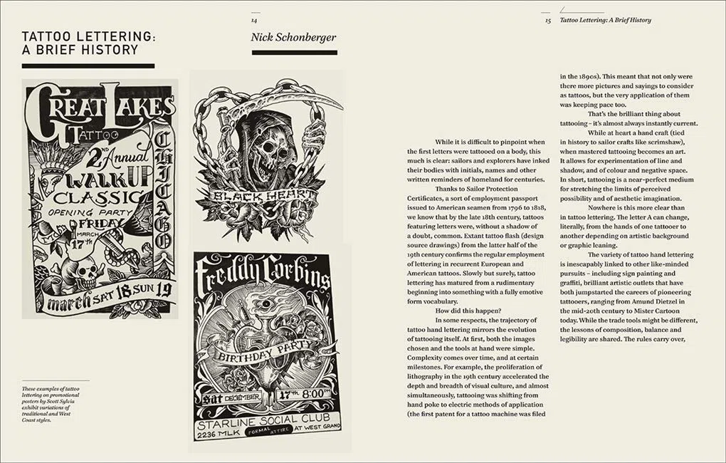 The Graphic Art of Tattoo Lettering: A Visual Guide to Contemporary Styles and Designs