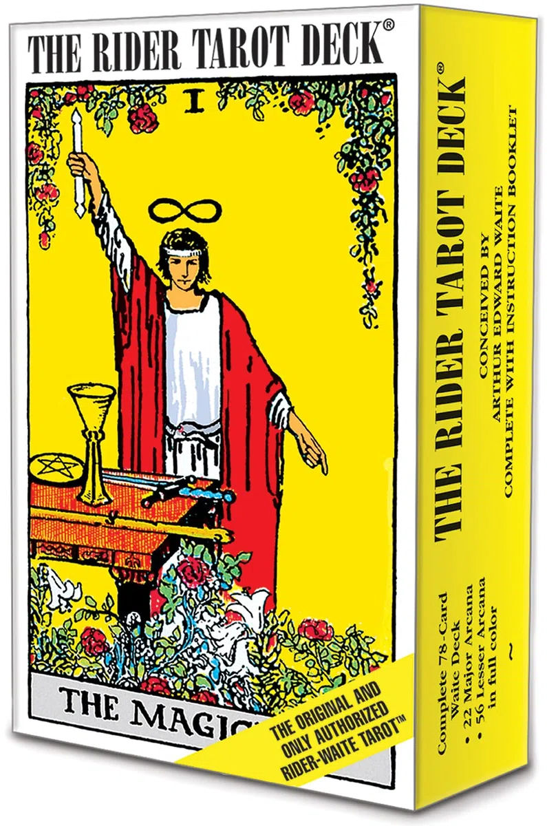 U.S. Games Rider-Waite Tarot Deck: The Authentic Rider-Waite® Tarot Deck with Instruction Booklet, Essential for Tarot Beginners & Expert Readers
