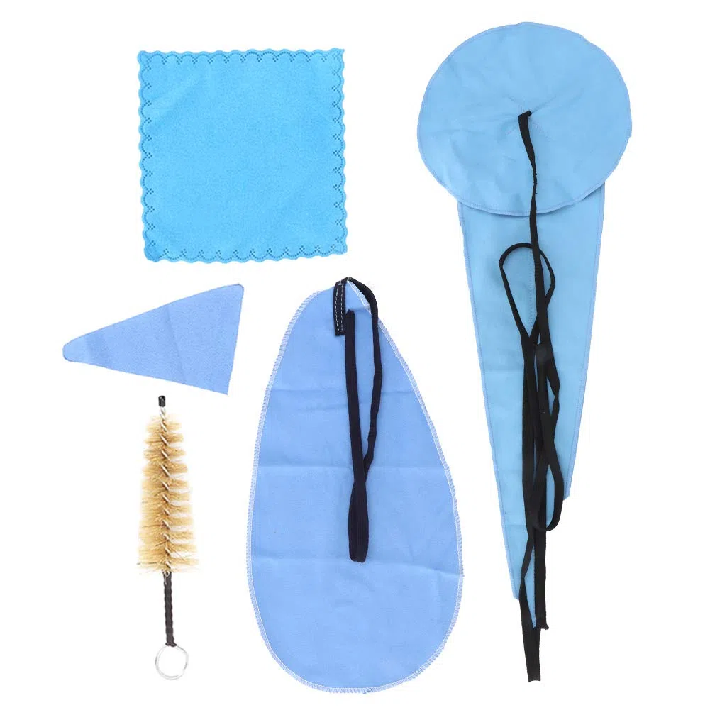 5 Pezzi Kit di Pulizia per Sassofono, Kit di Panno per Pulizia per Sassofono, Tampone di per Sax Tenore Soprano Contralto per Strumenti a Fiato