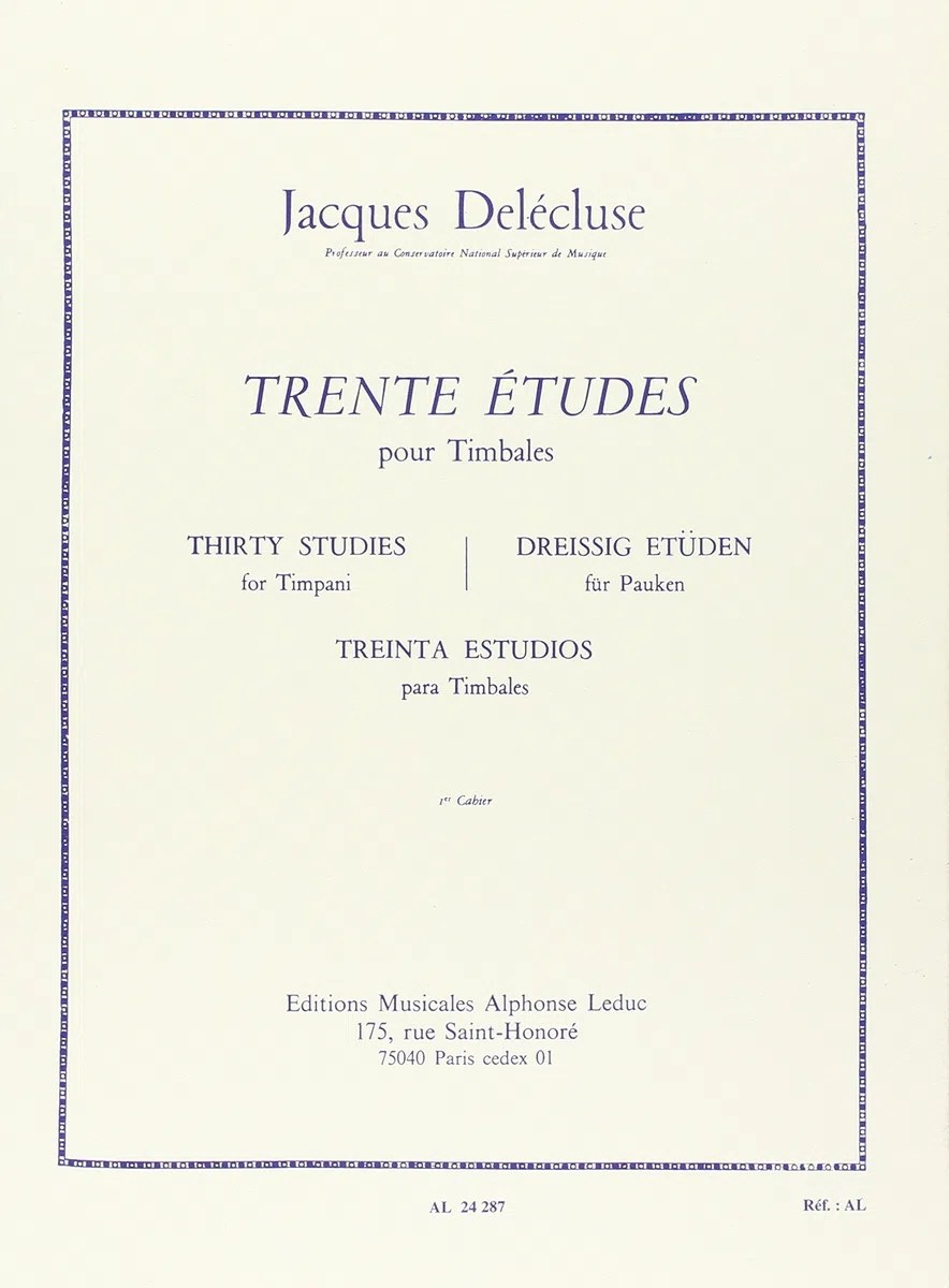 30 Etudes Volume 1 timbales