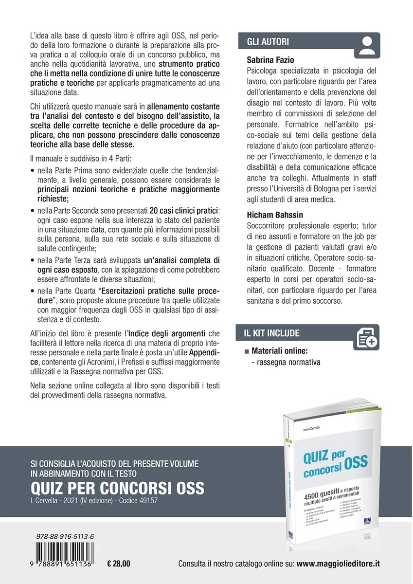 Prova Partica per Concorsi OSS. Casi pratici e procedure per la formazione e i concorsi