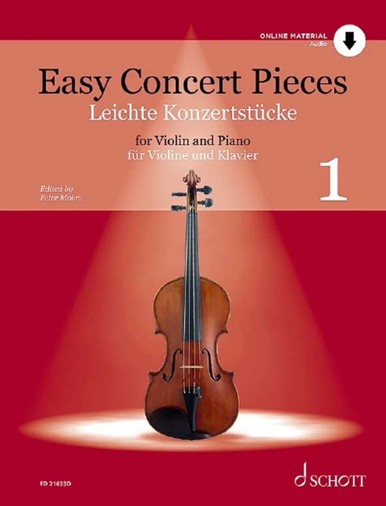 Easy Concert Pieces for Violin and Piano - Volume 1 - Violin Sheet Music with Audio Download - Easy Concert Pieces Series - Schott Music (ED 21633D): ... und Klavier. Ausgabe mit Online-Audiodatei.