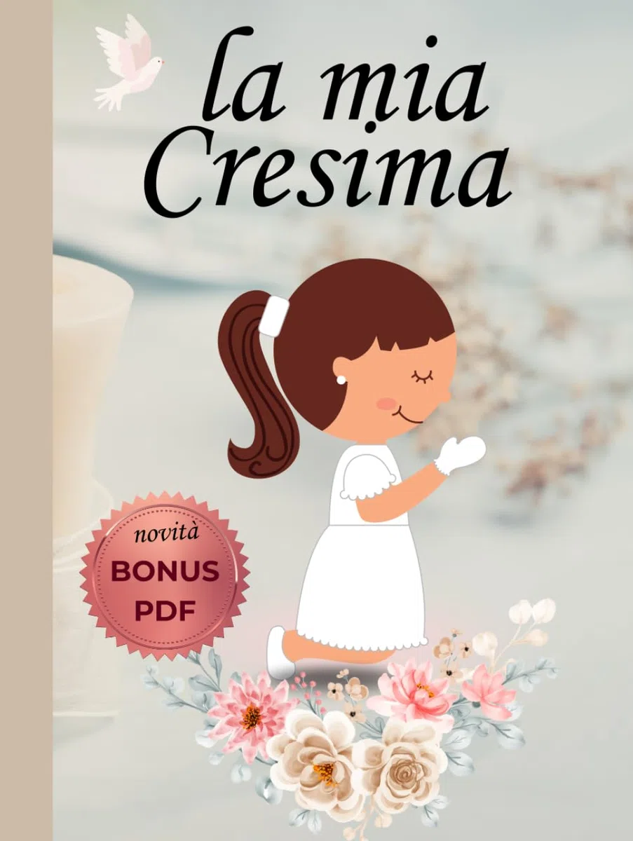 La mia Cresima: Album Cresima bambina - misura grande- copertina rigida