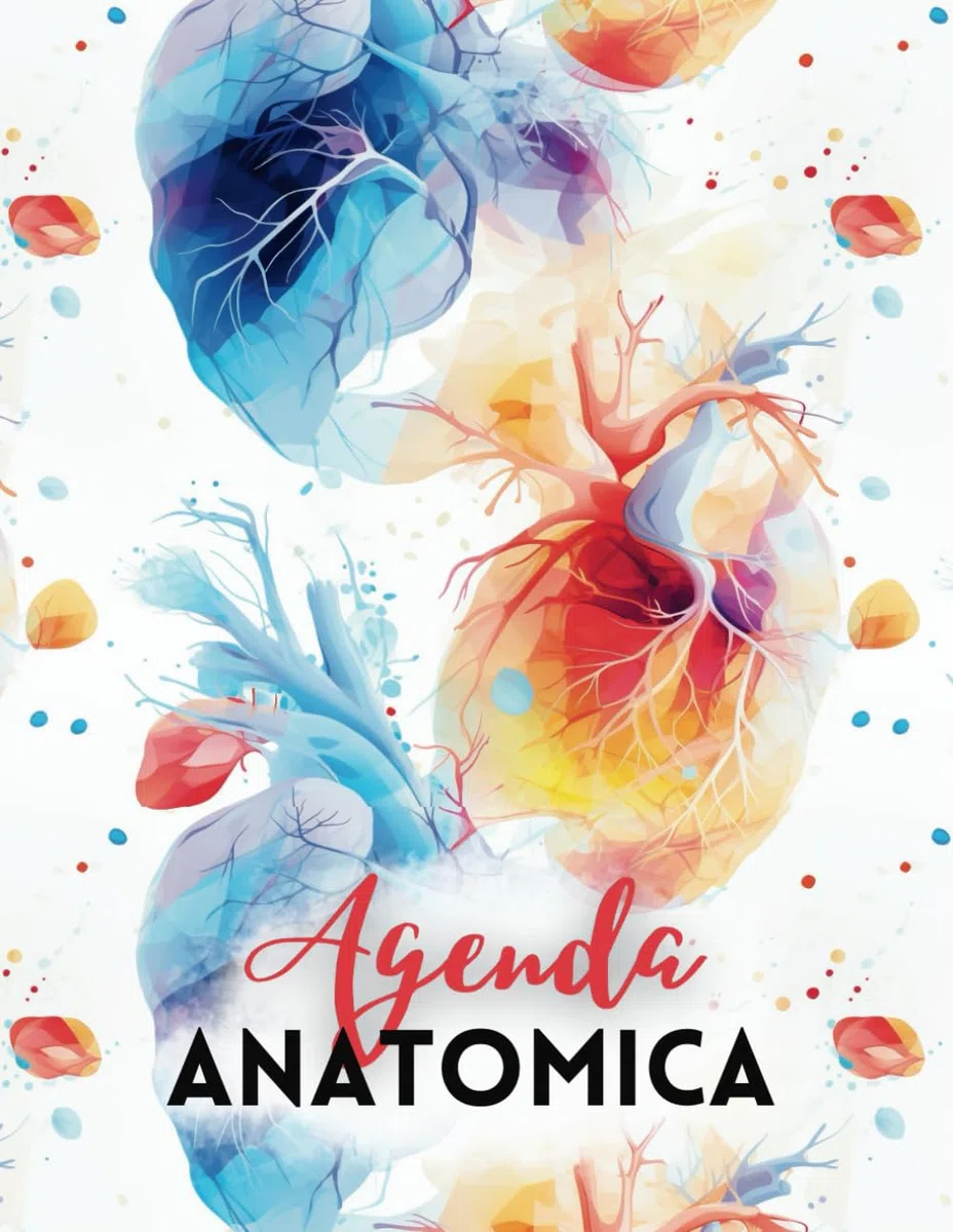 Agenda anatomica, agenda per sanitari e studenti: agenda infermieristica, 12 mesi, da Gennaio e Dicembre, 2 giorni a pagina