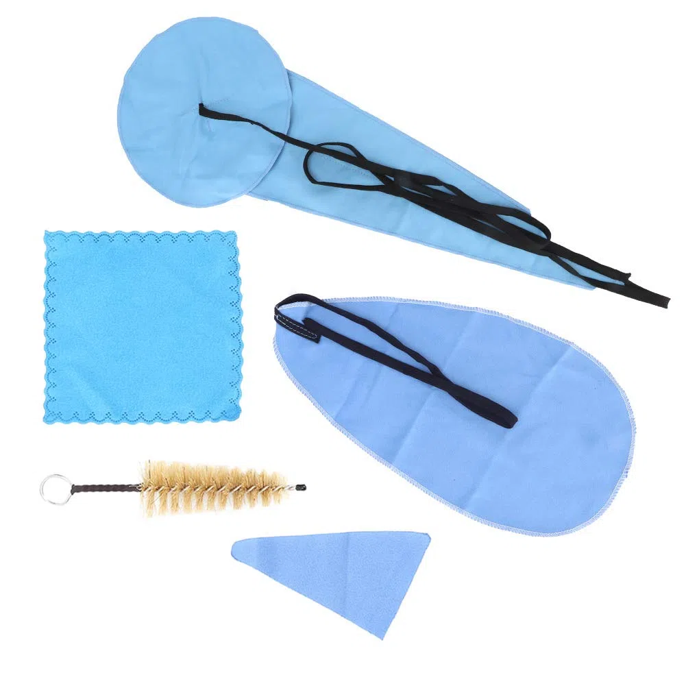 5 Pezzi Kit di Pulizia per Sassofono, Kit di Panno per Pulizia per Sassofono, Tampone di per Sax Tenore Soprano Contralto per Strumenti a Fiato