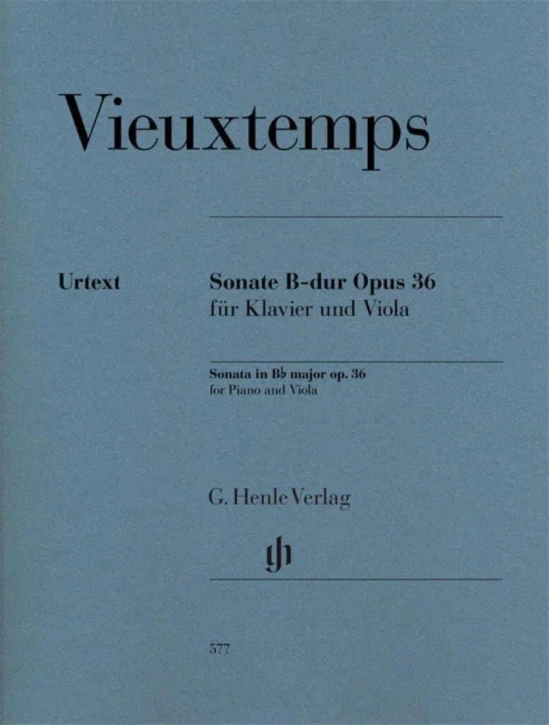 Sonate B-dur Opus 36 für Klavier und Viola: Mit einem Vorwort von Marie Cornaz