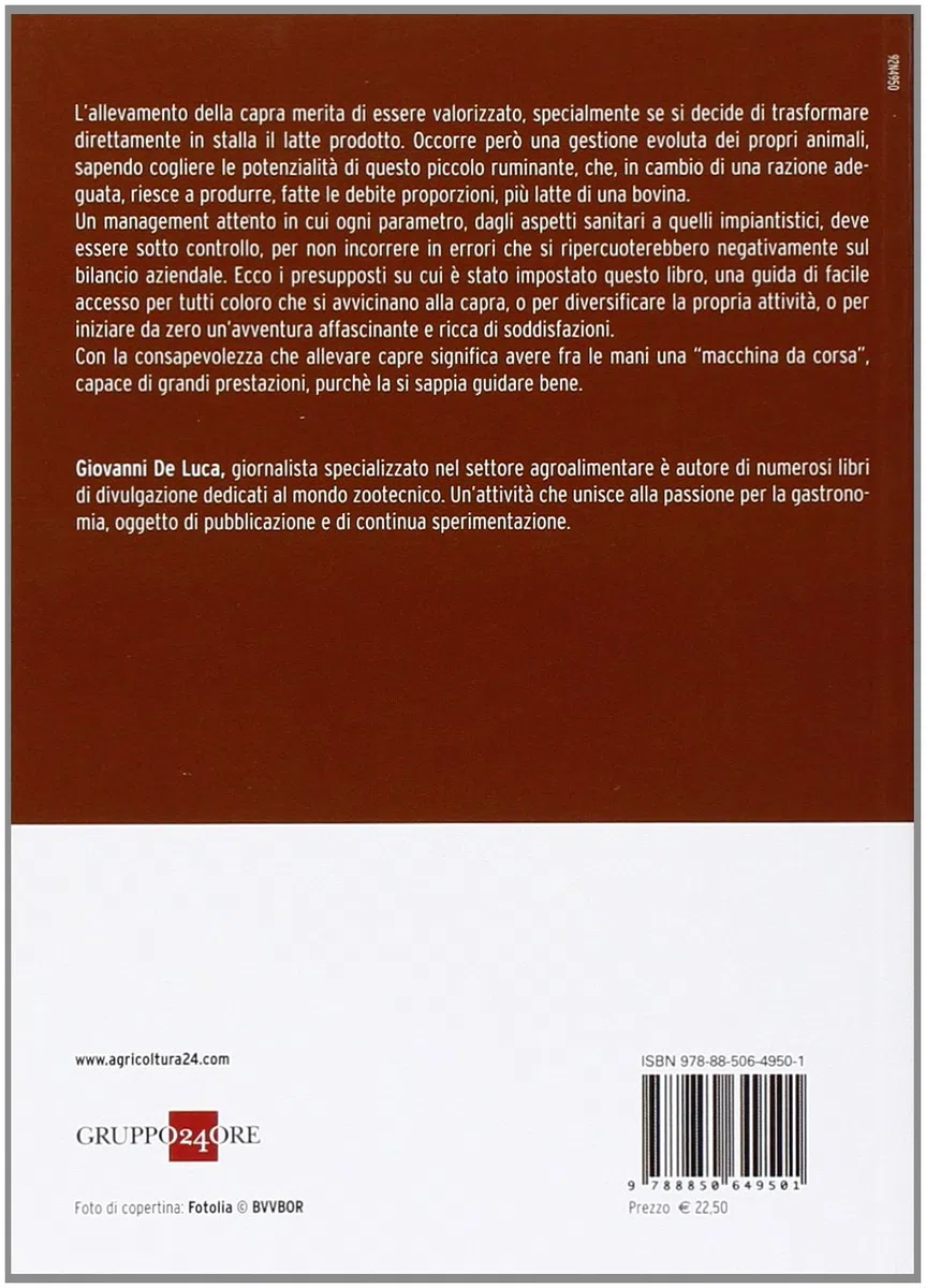 L'allevamento della capra. Gestione, produzione e trasformazione del latte