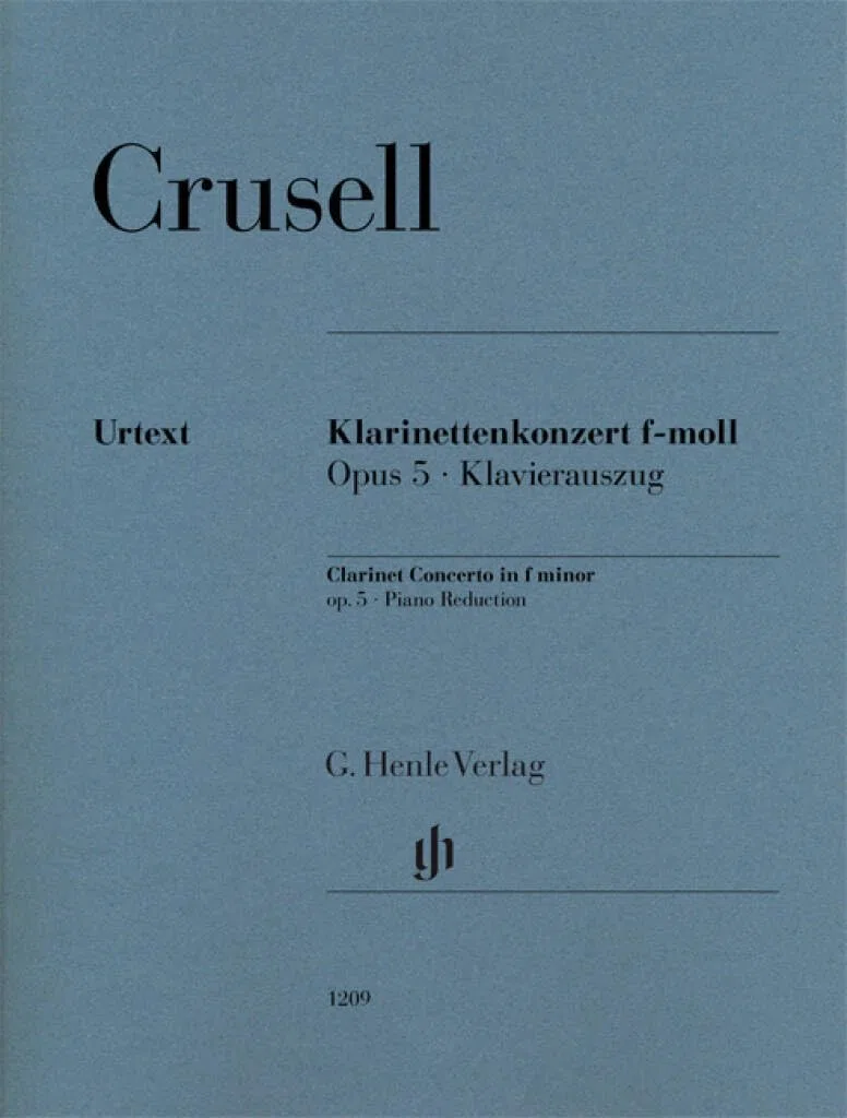 Klarinettenkonzert f-moll op. 5: Klavierauszug
