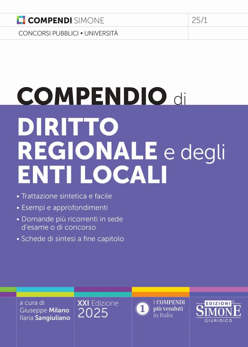 Compendio di diritto regionale e degli enti locali