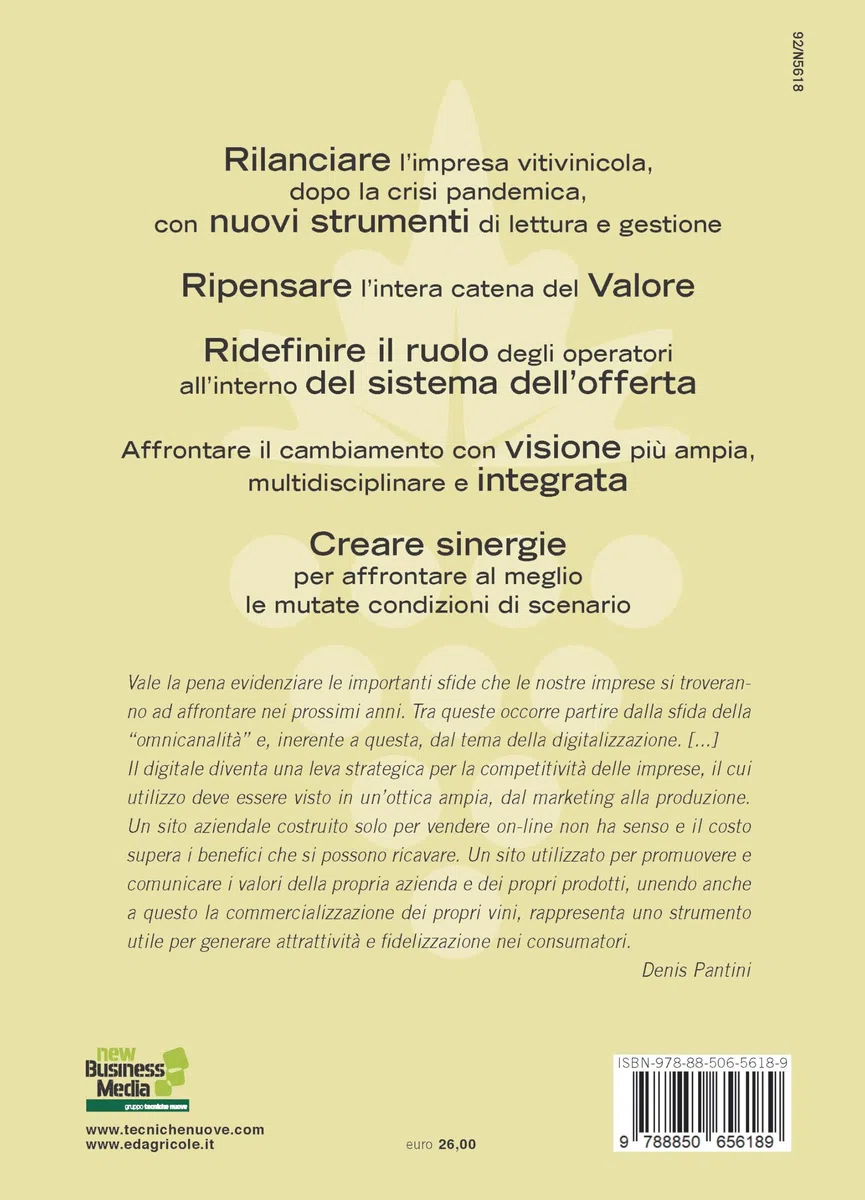 Strategia di mercato e gestione dell'impresa vitivinicola. Costruire il futuro dopo la pandemia