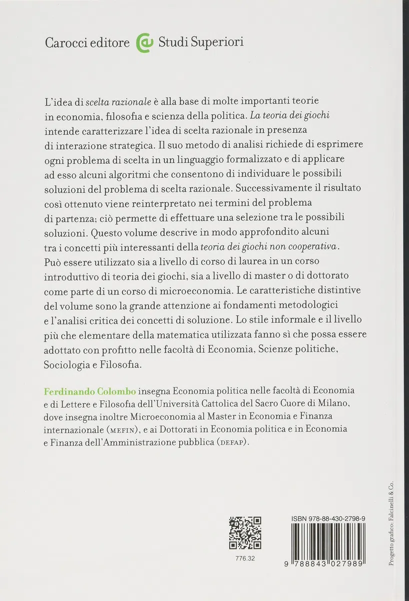 Introduzione alla teoria dei giochi