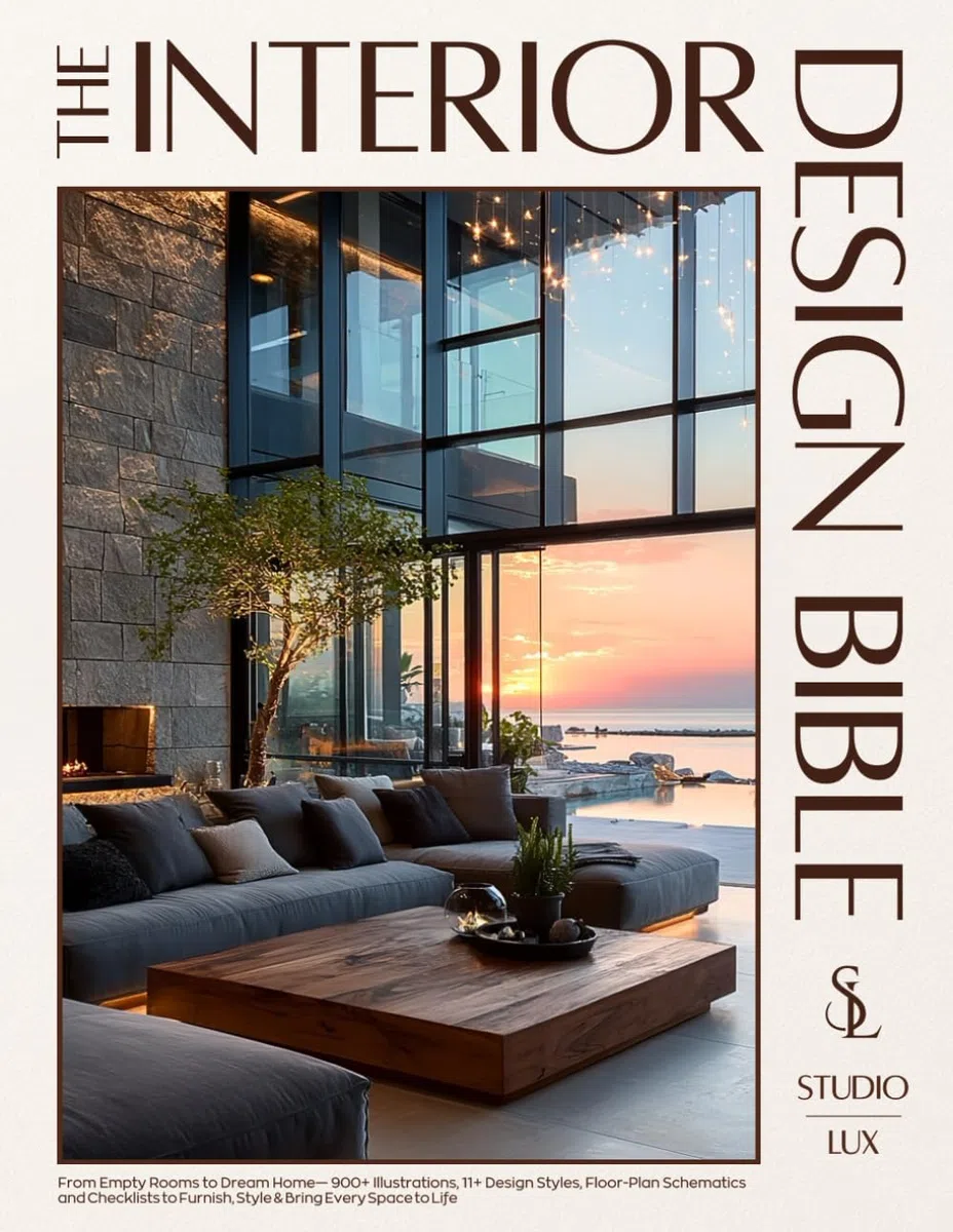 The Interior Design Bible: From Empty Rooms to Dream Home — 900+ Illustrations, 11+ Design Styles, Floor-Plan Schematics and Checklists to Furnish, Style & Bring Every Space to Life
