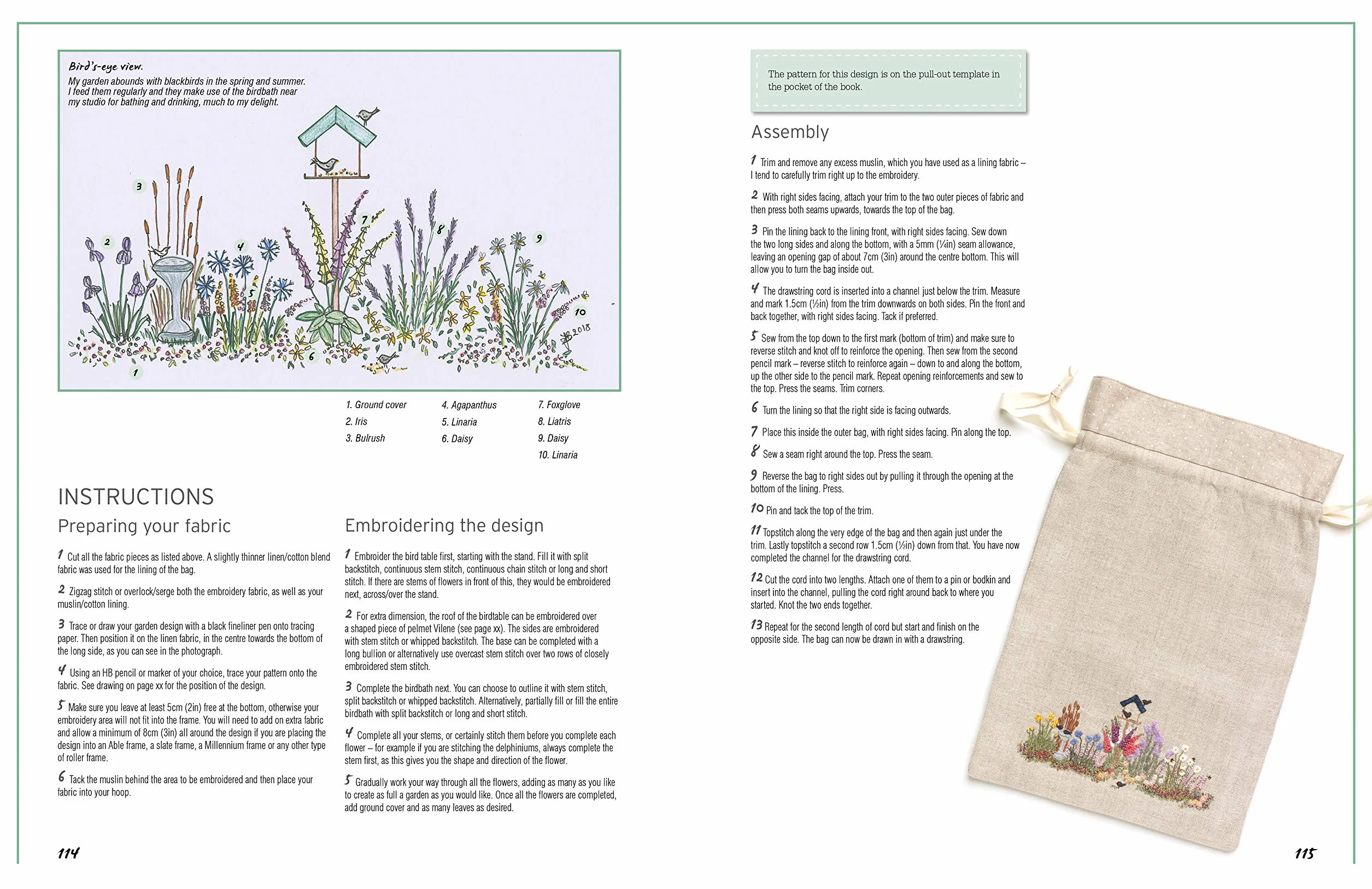 Embroidered Country Gardens: Create Beautiful Hand-Stitched Floral Designs Inspired by Nature