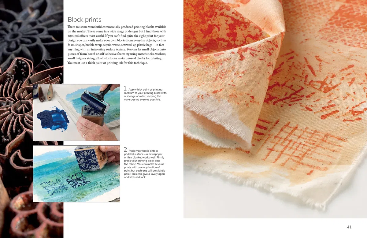 Layer, Paint and Stitch : Create textile art with machine and hand stitching