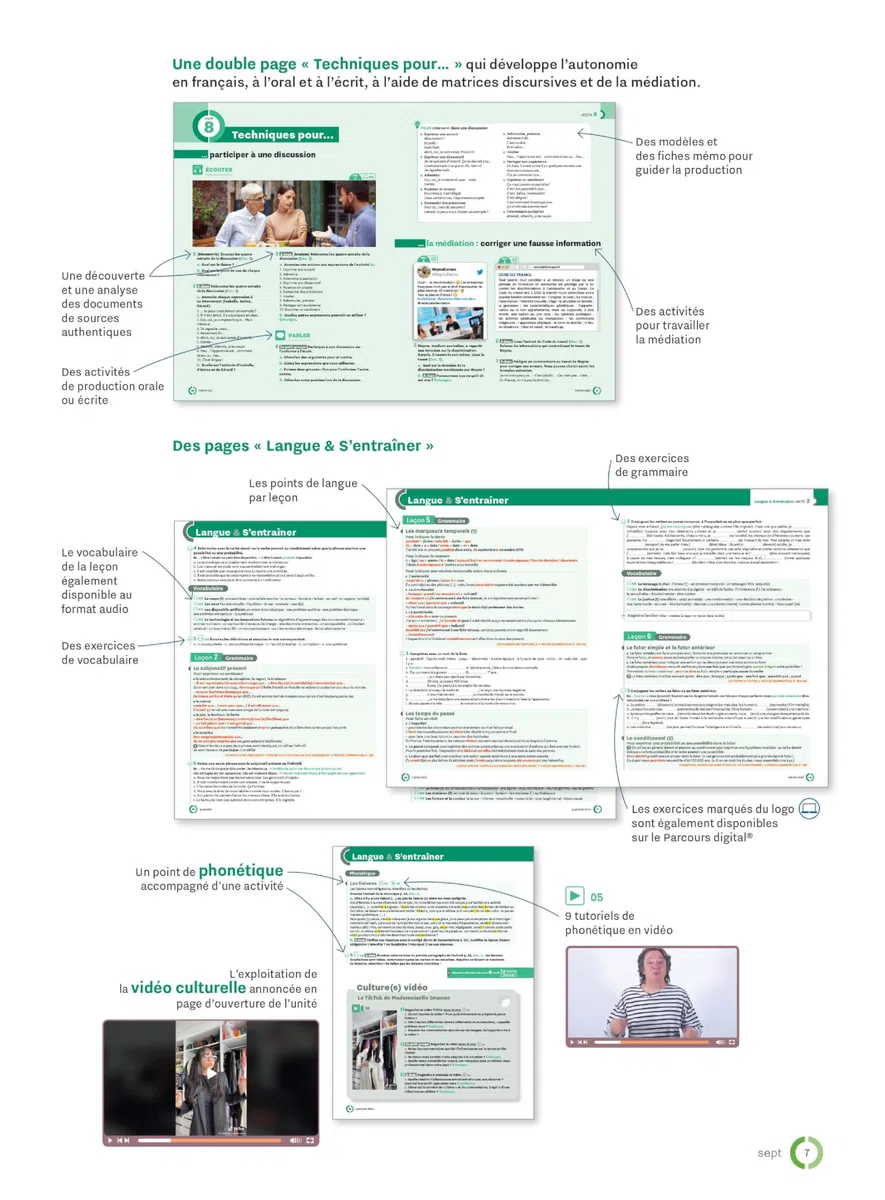 Inspire 4 livre de l'élève + audio/vidéo + Parcours digital: Livre de l'élève. Avec Transcriptions et Corrigés